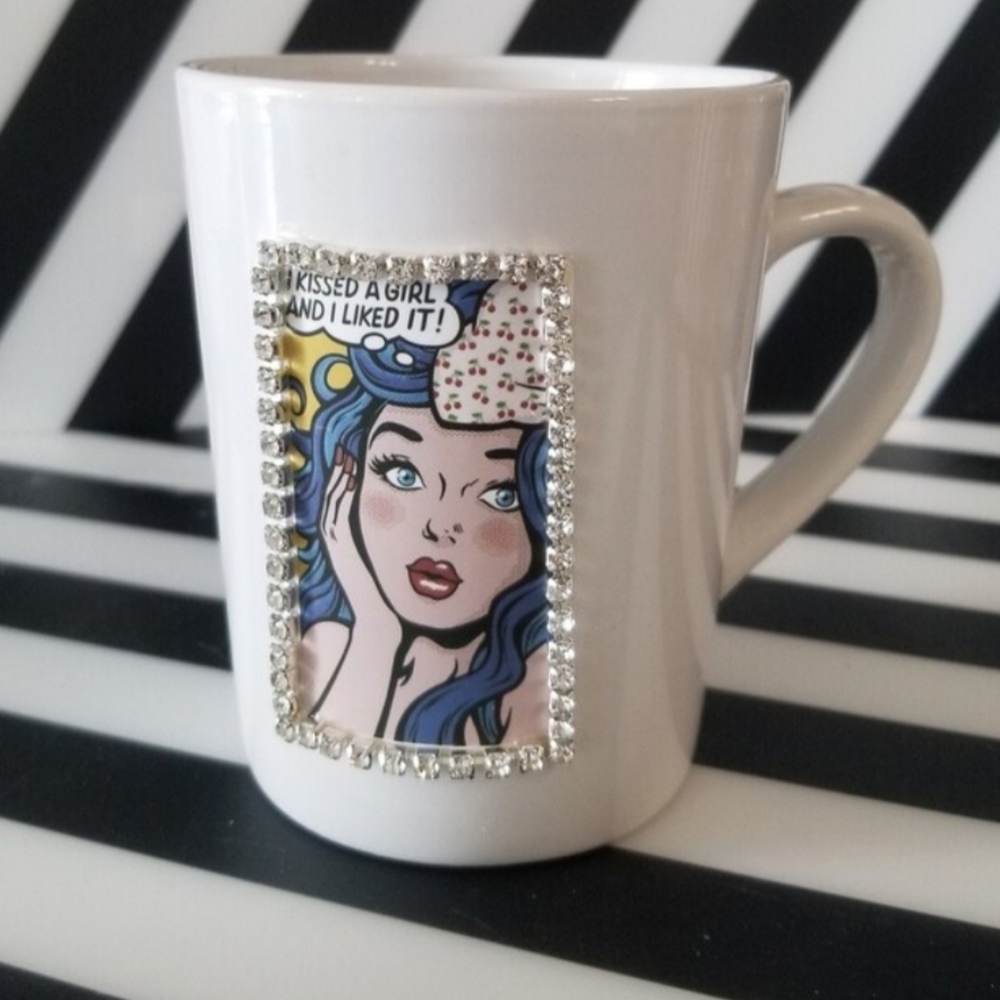 Lesbian gay pride bling coffee mug